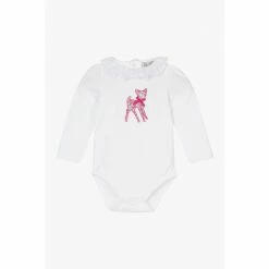 Trotters London White Liberty Fawn Willow Applique Body