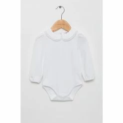 Trotters London White Evelyn Lace Trim Body