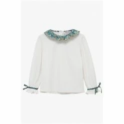 Trotters London Liberty Strawberry Thief Willow White Jersey Top -Trotters London store unnamed file 1043