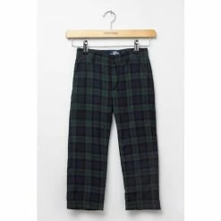 Trotters London Blue Navy Tartan Donald Trousers