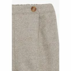 Trotters London Little Natural Oatmeal Herringbone Bertie Trousers -Trotters London store unnamed file 1069
