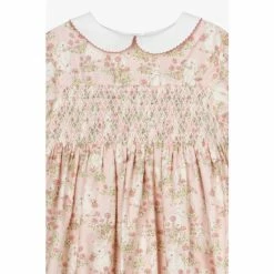 Trotters London Pink Bunny Smocked Cotton Dress -Trotters London store unnamed file 110