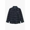 Trotters London Blue Oliver Cotton Shirt