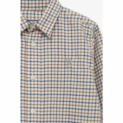 Trotters London Check Oliver Cotton Brown Shirt 2 Trotters London Check Oliver Cotton Brown Shirt -Trotters London store unnamed file 1139