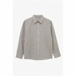 Trotters London Check Oliver Cotton Brown Shirt 3 Trotters London Check Oliver Cotton Brown Shirt -Trotters London store unnamed file 1140