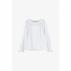 Trotters London Holly White Jersey Blouse
