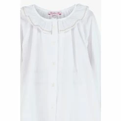 Trotters London Holly White Jersey Blouse -Trotters London store unnamed file 1153