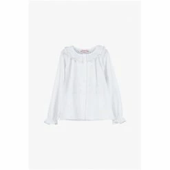 Trotters London Holly White Jersey Blouse -Trotters London store unnamed file 1154