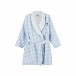 Trotters London Blue Gingham Wilbur Cotton Bath Robe 4 Trotters London Blue Gingham Wilbur Cotton Bath Robe -Trotters London store unnamed file 1168