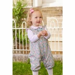 Trotters London store 6 Trotters London Pink Liberty Print Little Betsy Berry Romper