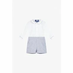 Trotters London Blue Cotton Rupert Set