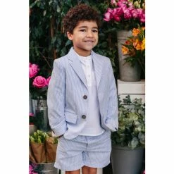 Trotters London Sebastian Blue Blazer