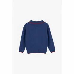 Trotters London Denim Blue Wilfred Knitted Polo Shirt 2 Trotters London Denim Blue Wilfred Knitted Polo Shirt -Trotters London store unnamed file 1230
