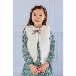 Trotters London store 20 Trotters London Winter Millie White Gilet