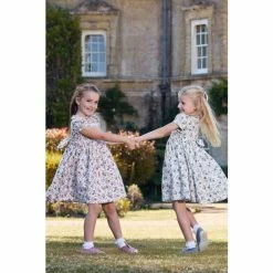 Trotters London Blue Floral Arabella Rose Smocked Dress -Trotters London store unnamed file 151