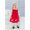 Trotters London Little Deep Pink Jemima Smocked Pinafore