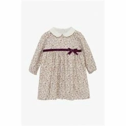 Trotters London Pink Aubrey Bow Cotton Dress -Trotters London store unnamed file 203