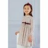 Trotters London Pink Aubrey Bow Cotton Dress