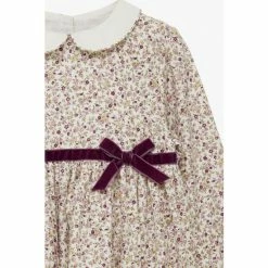 Trotters London Pink Aubrey Bow Cotton Dress -Trotters London store unnamed file 207