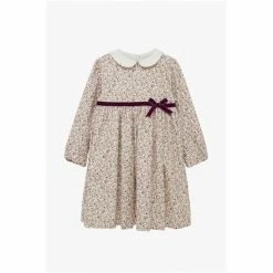 Trotters London Pink Aubrey Bow Cotton Dress -Trotters London store unnamed file 208