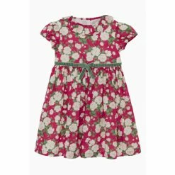 Trotters London Red Liberty Print Carline Rose Cotton Dress