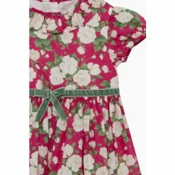 Trotters London Red Liberty Print Carline Rose Cotton Dress -Trotters London store unnamed file 215