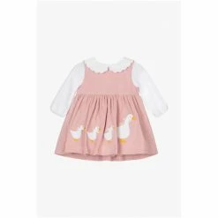 Trotters London Little Pink My First Jemima Cotton Pinafore 4 Trotters London Little Pink My First Jemima Cotton Pinafore -Trotters London store unnamed file 236