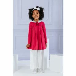 Trotters London Red Berry Anna Petal Collar Dress 2 Trotters London Red Berry Anna Petal Collar Dress -Trotters London store unnamed file 274