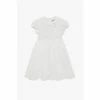 Trotters London Willow White Rose Hand Smocked Dress