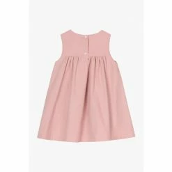 Trotters London Pink Little Jemima Smocked Cotton Pinafore 3 Trotters London Pink Little Jemima Smocked Cotton Pinafore -Trotters London store unnamed file 295
