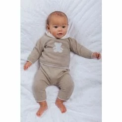 Trotters London Natural Teddy Jumper