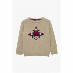 Trotters London Natural Oatmeal Plane Jumper 4 Trotters London Natural Oatmeal Plane Jumper -Trotters London store unnamed file 307