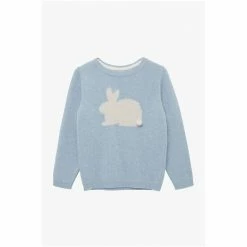 Trotters London Blue Bobble Tail Bunny Jumper -Trotters London store unnamed file 342