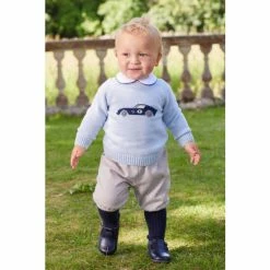 Trotters London Little Blue Sebastian Jumper