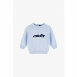 Trotters London Little Blue Sebastian Jumper -Trotters London store unnamed file 349