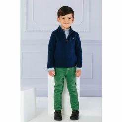 Trotters London Navy Blue Calum Half Zip Jumper