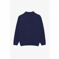 Trotters London Navy Blue Calum Half Zip Jumper 2 Trotters London Navy Blue Calum Half Zip Jumper -Trotters London store unnamed file 365