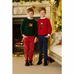 Trotters London Red Nutcracker Jumper