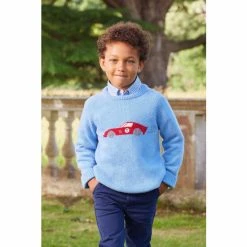 Trotters London Blue Sebastian Jumper