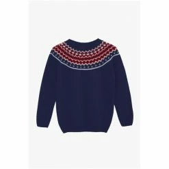 Trotters London Navy Blue Fergus Fairisle Jumper 4 Trotters London Navy Blue Fergus Fairisle Jumper -Trotters London store unnamed file 401