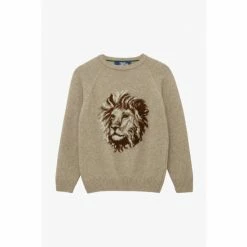 Trotters London Natural Oatmeal Augustus Jumper