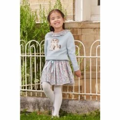 Trotters London Blue Puppy Jumper