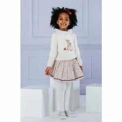 Trotters London Fawn White Jumper