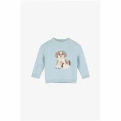 Trotters London Blue Little Puppy Jumper -Trotters London store unnamed file 425