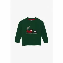 Trotters London Green Little Thomas Jumper