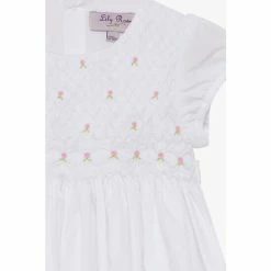 Trotters London Little Willow White Rose Hand Smocked Dress -Trotters London store unnamed file 44