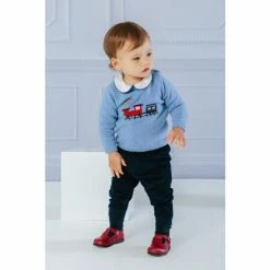 Trotters London Blue Little Thomas Jumper