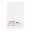 Trotters London Silver Martha Canvas Shoes