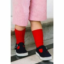 Trotters London Navy Blue Nantucket Canvas Shoes -Trotters London store unnamed file 465