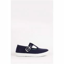 Trotters London Navy Blue Nantucket Canvas Shoes -Trotters London store unnamed file 467